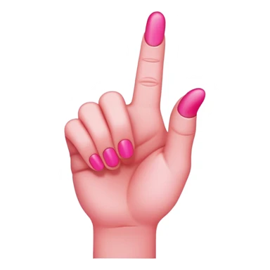 hot pink middle finger sticker