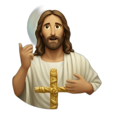 Jesus defeats the serpent sticker