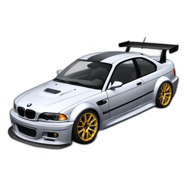 BMW M3 E46 GTR MOSTWANTED sticker