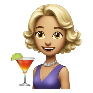 Funny girl cocktail funny  sticker