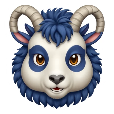 Navy goat emoji sticker