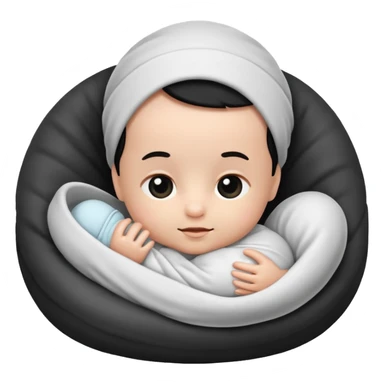 Newborn B&W sticker