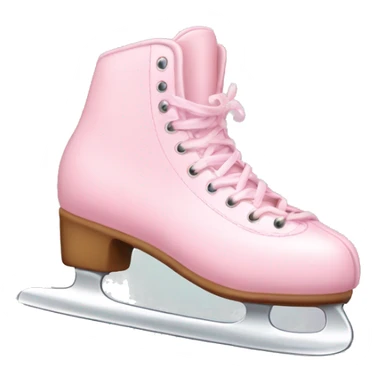 light pink ice skate sticker