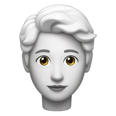 Cœur blanc et noir sticker