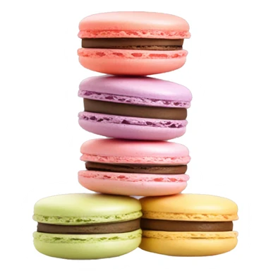 Macarons stacked on top of each other sticker