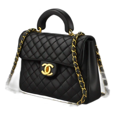 Chanel-22-bag-black-gold sticker