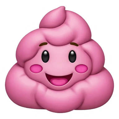 Pink poop emoji sticker