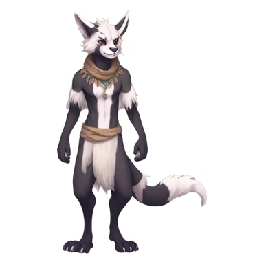 anthro vernid full body fursona by LiLaira sticker