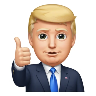 Trump thumbs up sticker