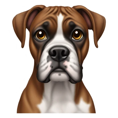 Brindle boxer sticker