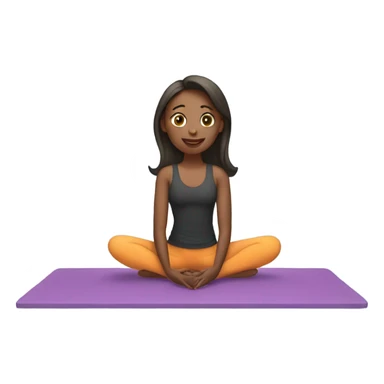 a girl in a mat pilates sticker