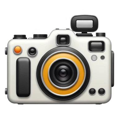 camara fotografíca solo lineas contorno sticker