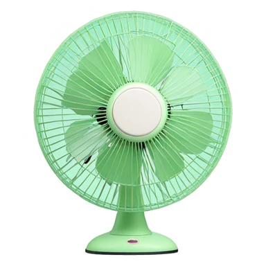 Cute classic pastel green Stand fan sticker