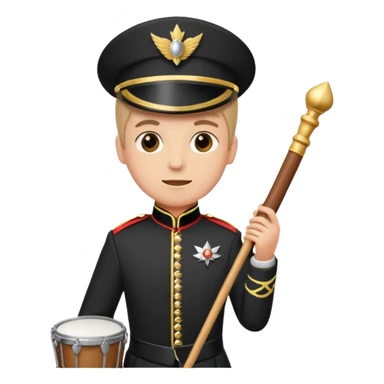 Parade Marchers, drum major sticker