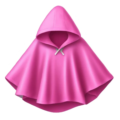 Pink rain poncho sticker