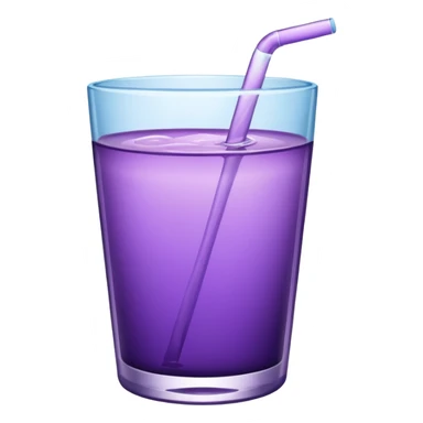 glass of purple water sticker