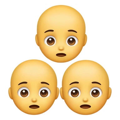 please generate an emoji of the cute baby with happy and sad faces sticker