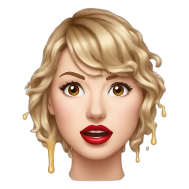 taylor-swift-selfie-milk-on-face-dripping sticker