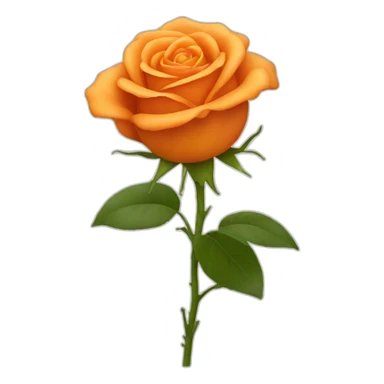 Orange-rose sticker