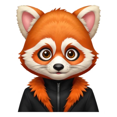 a red panda with spider suit sticker