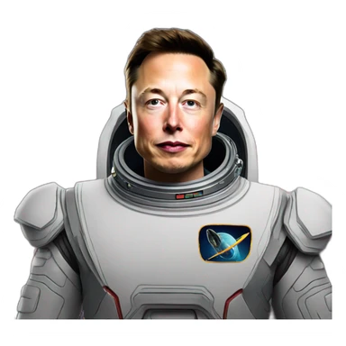Elon Musk in space sticker