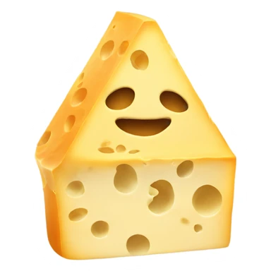 Cheese with hat sticker
