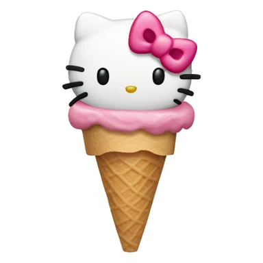Hello kitty ice cream  sticker