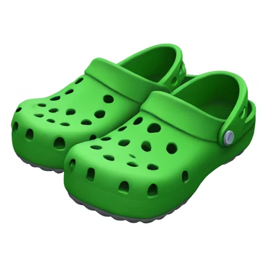 Green crocs sticker