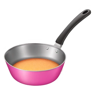Pink frying pan sticker