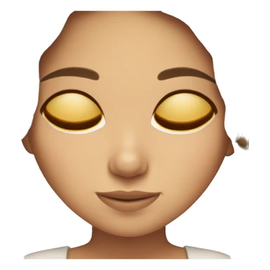 girl with brown hair sleeping  sticker