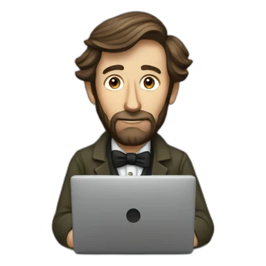 david thoreau on a laptop sticker
