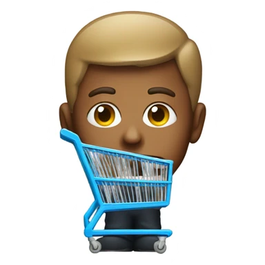 Bust person with a target shopping cart sticker