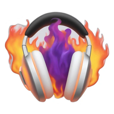 AirPods Max ears on fire sticker