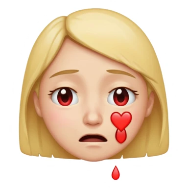 Happy bawling crying with heart eyes sticker