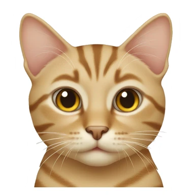 beige tabby cat sticker