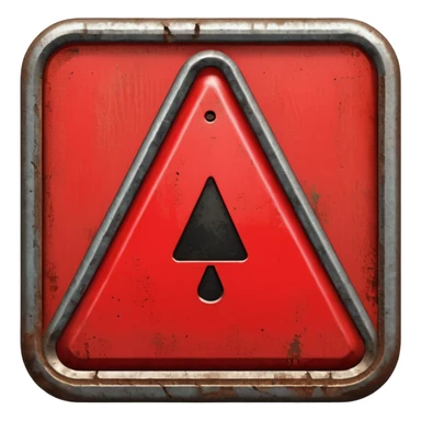 Make a red danger sign sticker