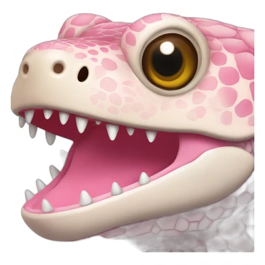 pink tegu lizard sticker