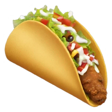 Tacobell taco sticker