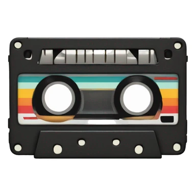 Retro cassette sticker