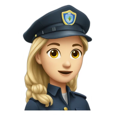 Girl at garda sticker