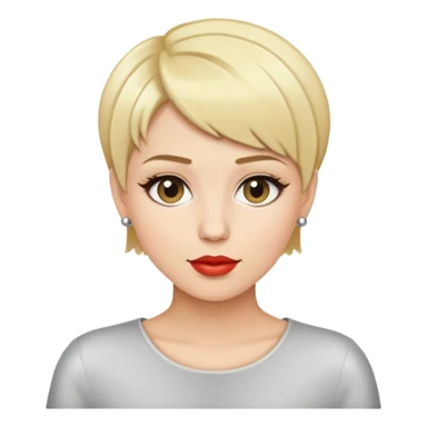 Female singer with very short blonde hair  sticker