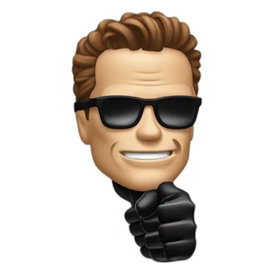 burning thumbs up. Terminator 2. Iconic sticker