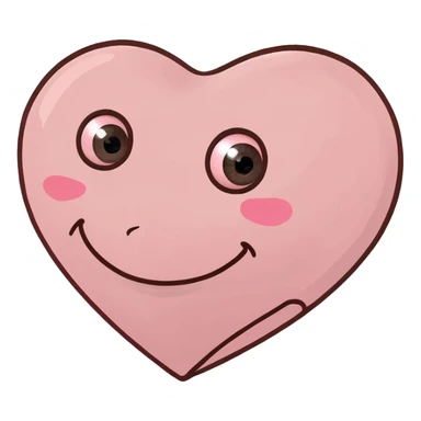 un corazón rosita pastel y chiquito  sticker