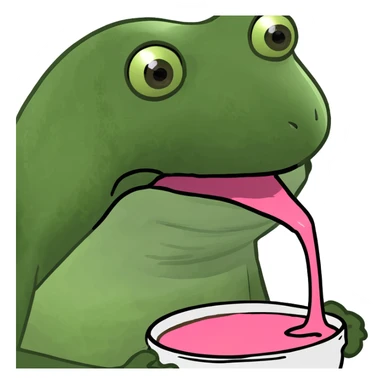  eating pink slop sticker