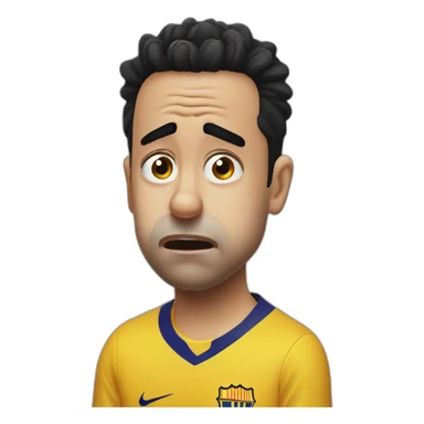 Xavi Hernandez crying sticker