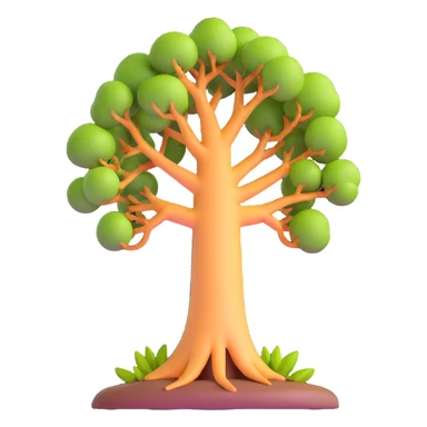 Madagascar baobab tree sticker