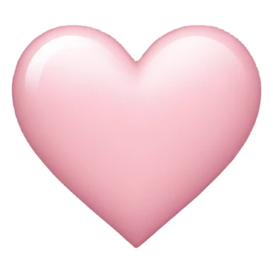 light pink heart sticker