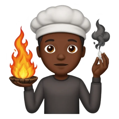 Black guy burning cotton sticker