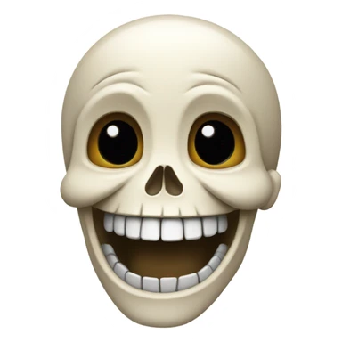 Skeleton laughing  sticker