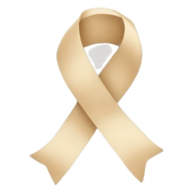 Ribbon beige  sticker
